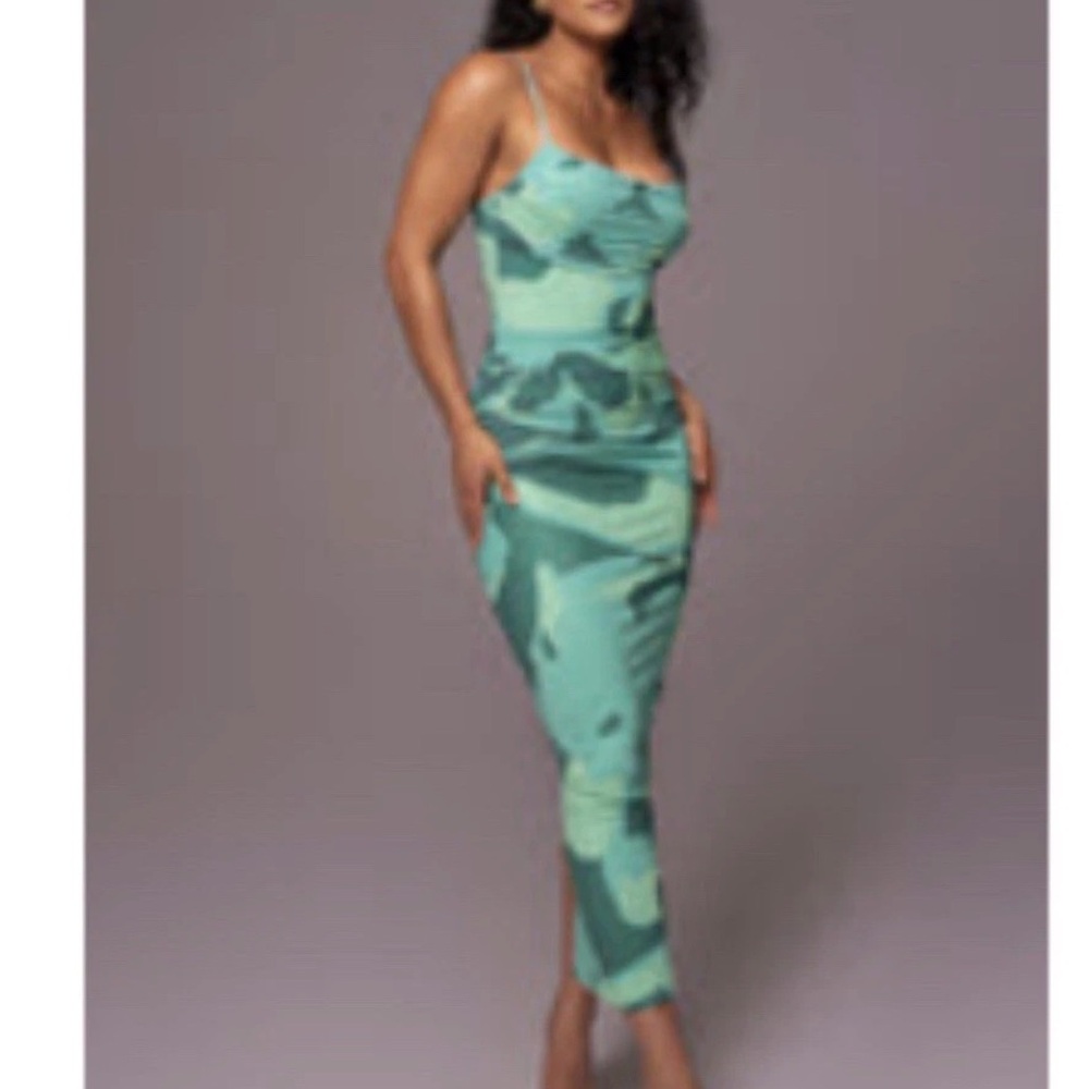 JLUXLABEL Mint Green Slip Top